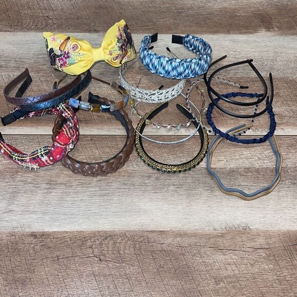 Lot Of 17 Vintage And Modern Style Assorted Headbands‎ Bundle Set Multicolor OS main image 7